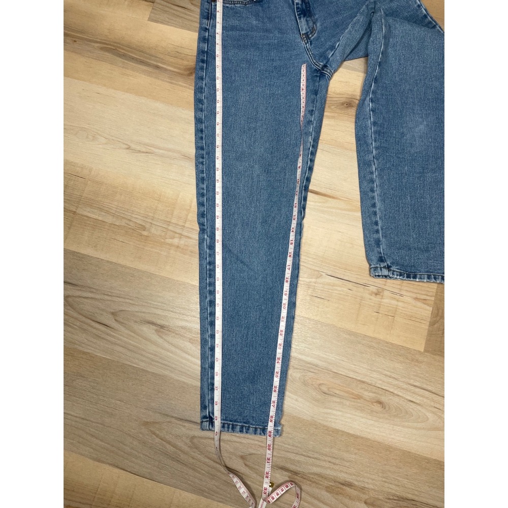 New York Line Vintage High Waisted Mom Jeans Medium Wash 100% Cotton Size 4 - Picture 6 of 8